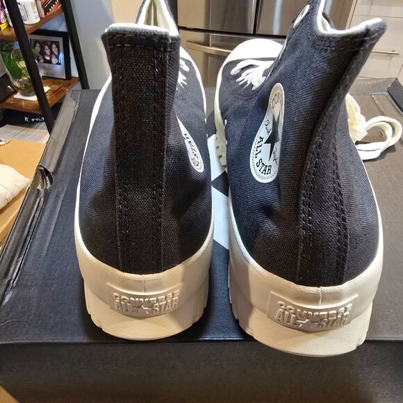 Converse Chuck Taylor All Star Lugged 2.0 High Dark Smoke Grey Size 10 Mens NEW - Picture 4 of 12